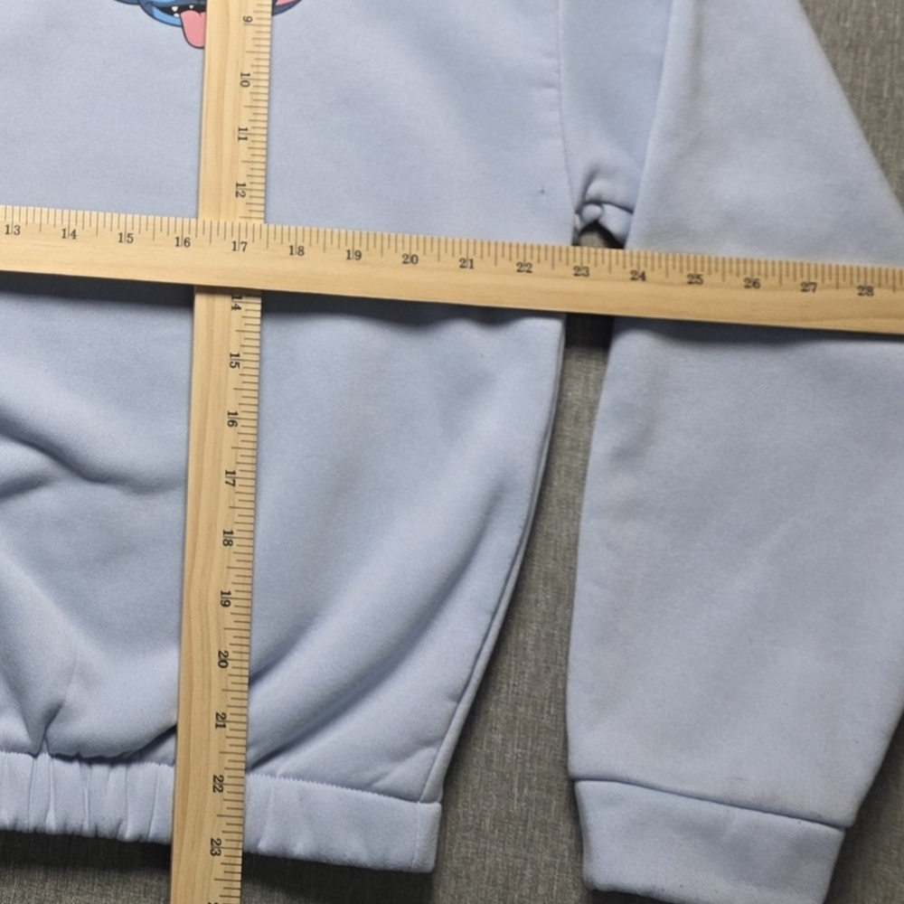 Stitch Experiment 626 Cropped Quarter-Zip Sweatshirt Mad Engine Size W Medium - Picture 7 of 7
